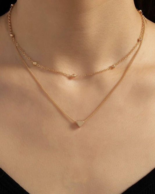 Double Layered Heart Necklace