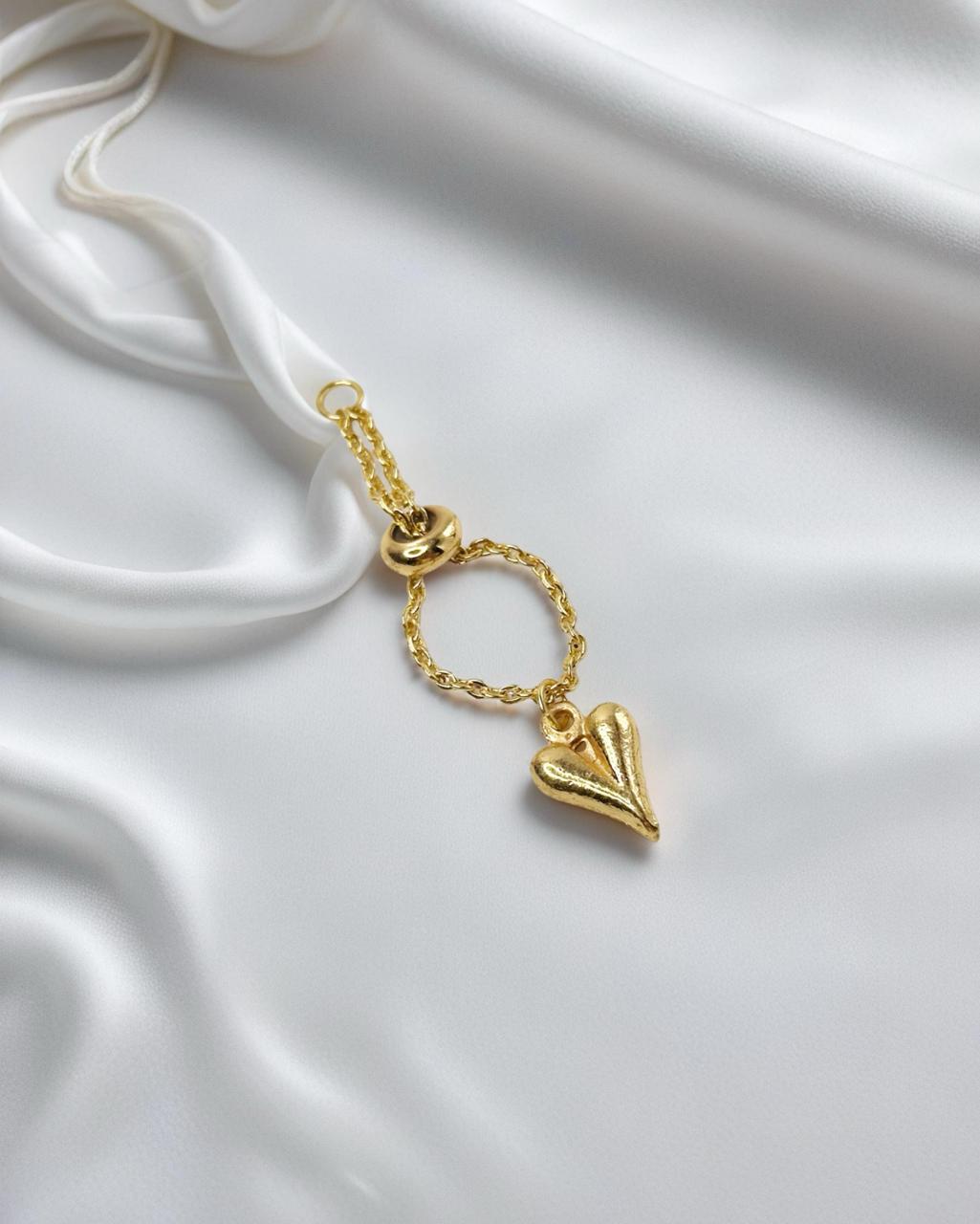 Heart Chain Ring
