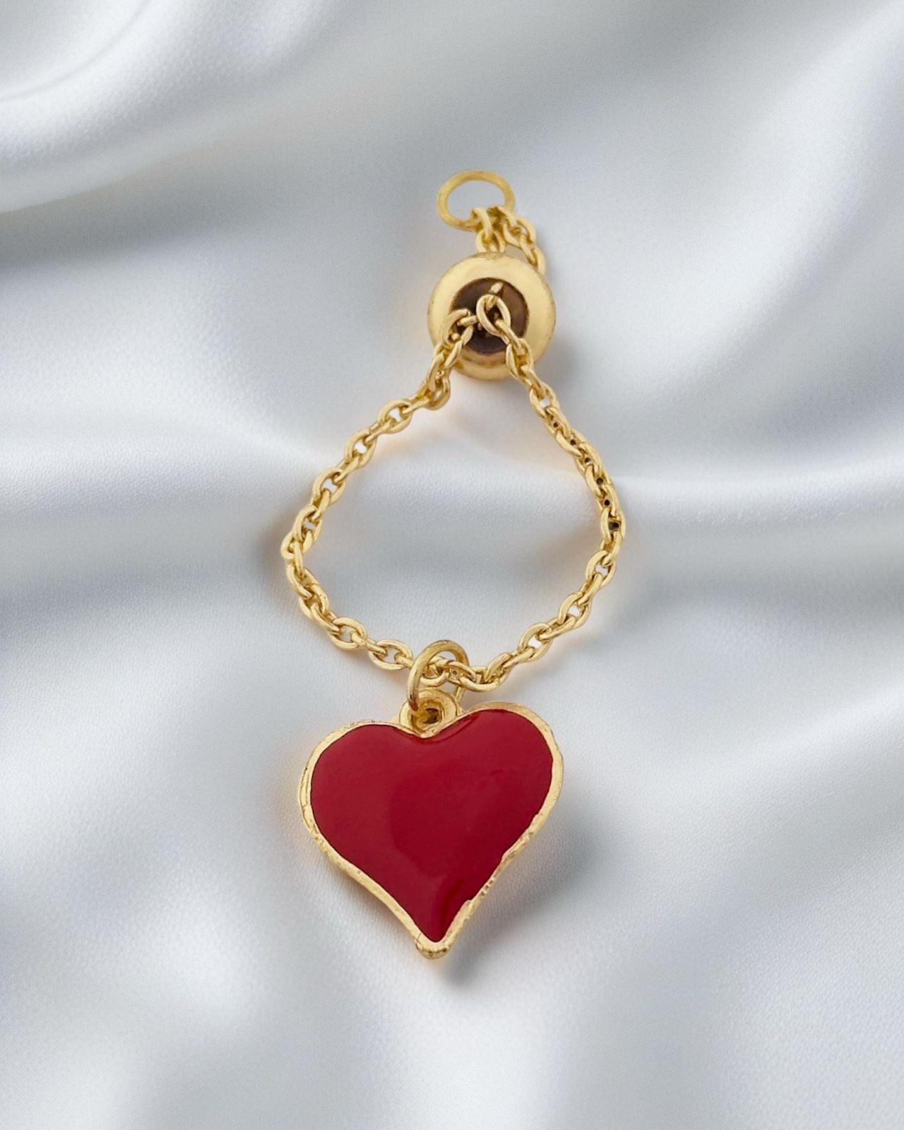 Heart Chain Ring