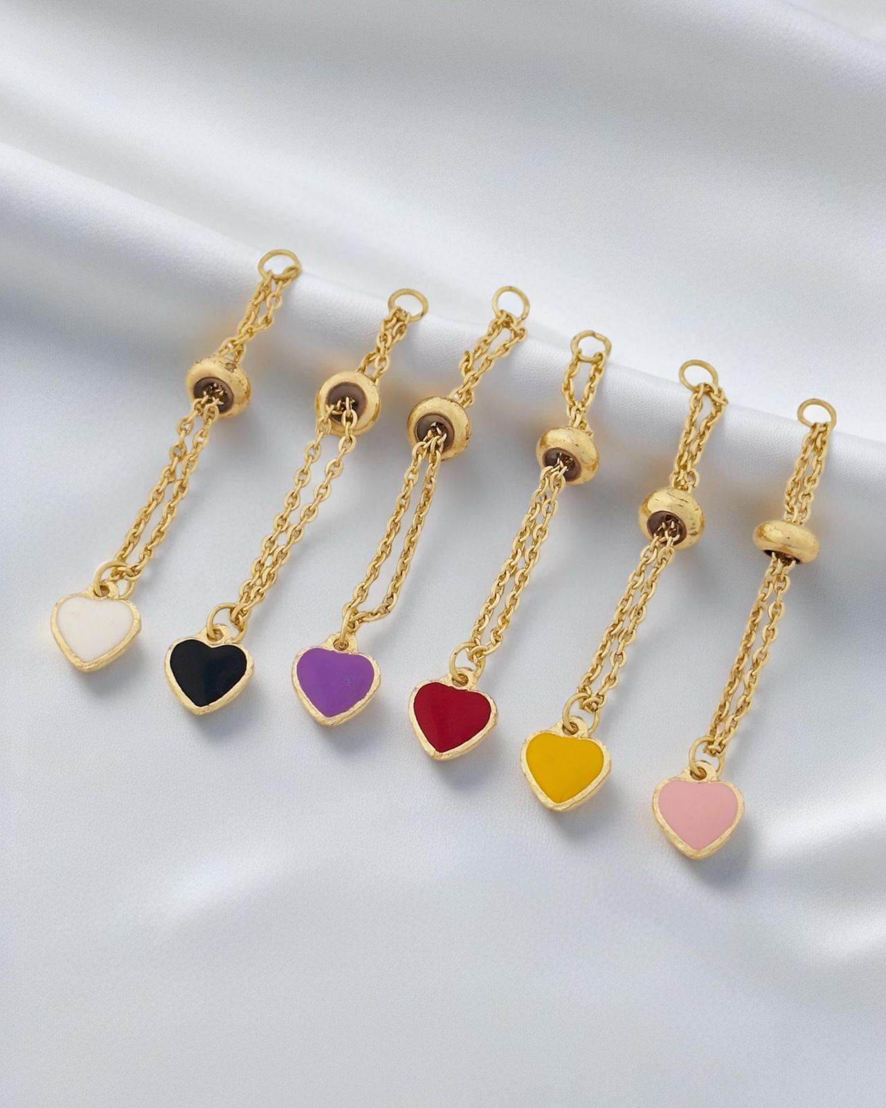 Small Heart Chain Ring