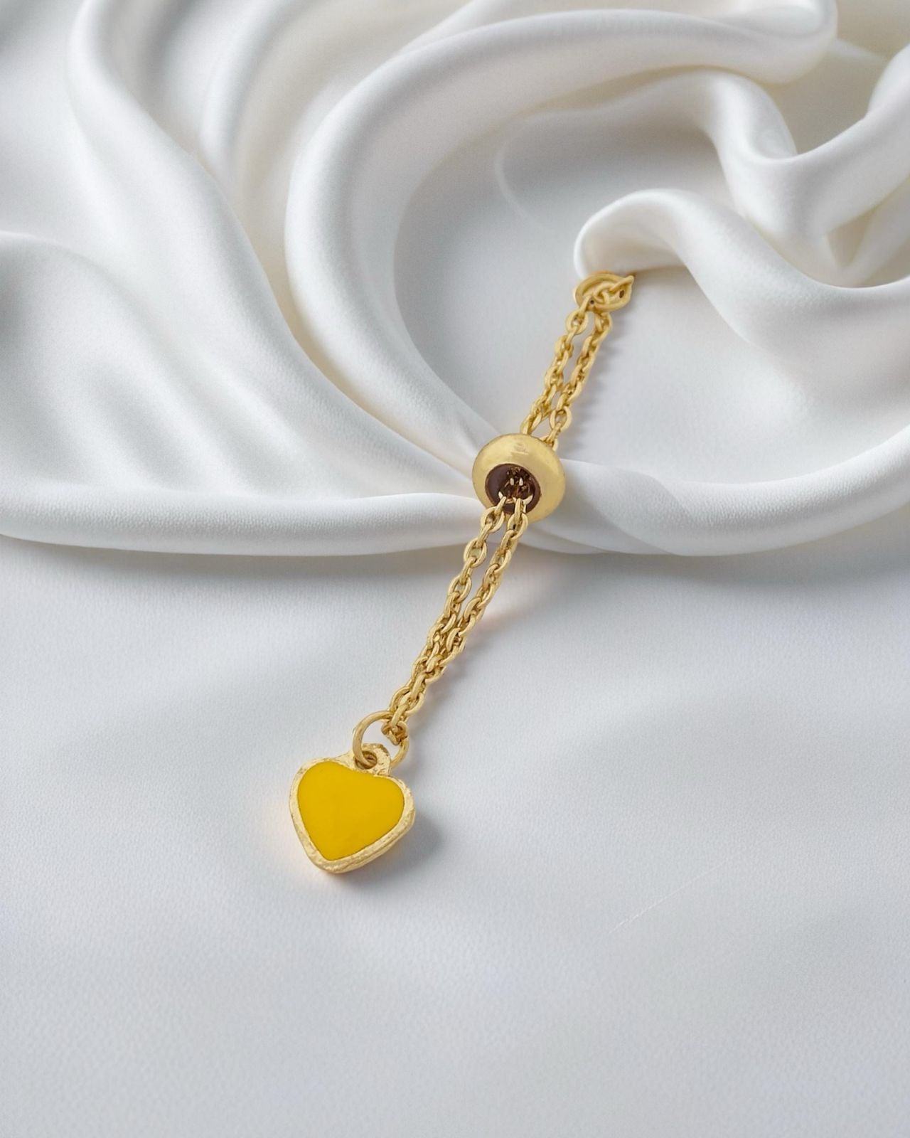 Small Heart Chain Ring
