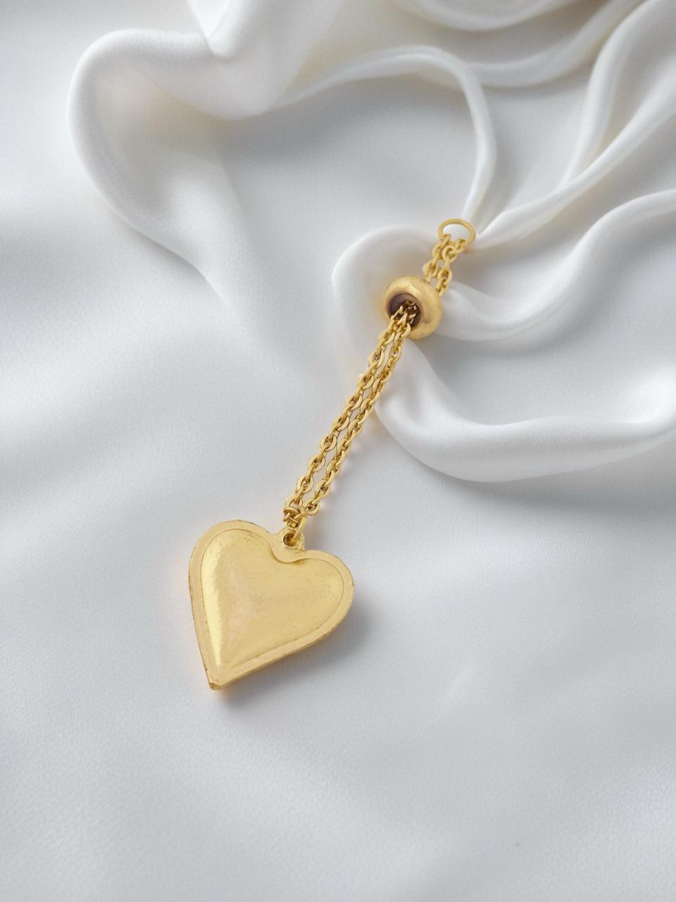 Bold Heart Chain Ring