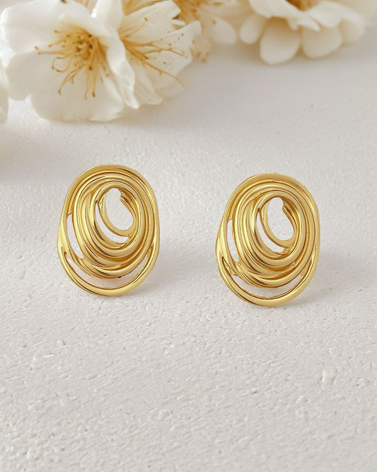 Sunlight Spiral Earrings