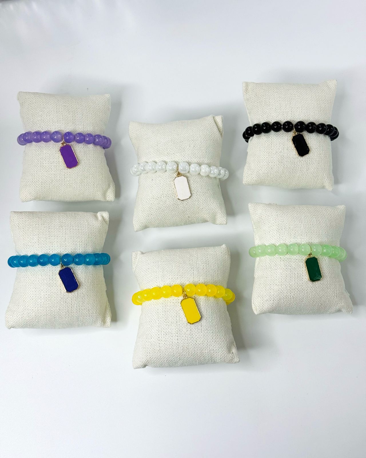 Bloc Charm Pearl Bracelet