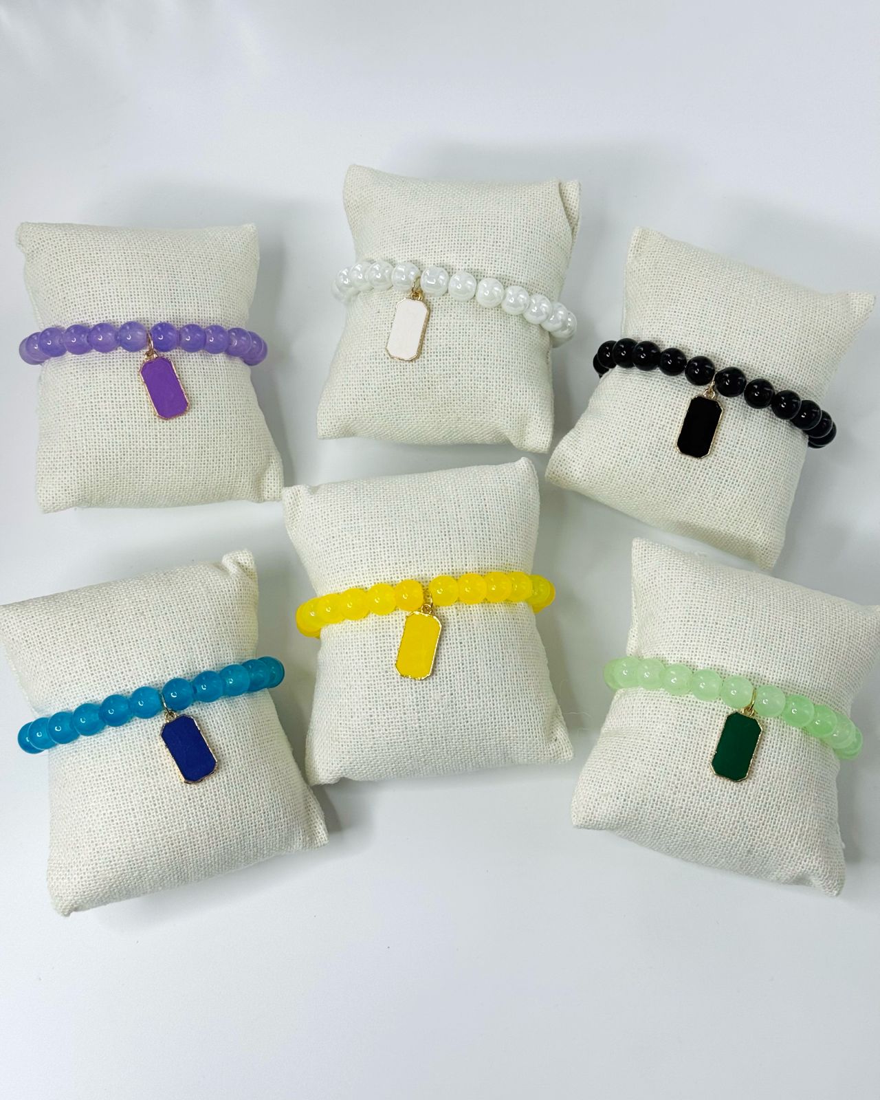 Bloc Charm Pearl Bracelet