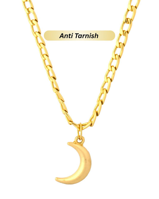 Moon Pendant Anti Tarnish Chain