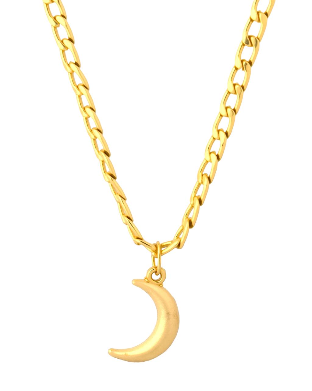 Moon Pendant Anti Tarnish Chain