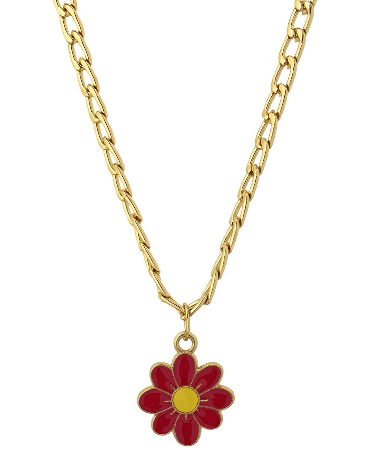 Flower Pendant Anti Tarnish Chain