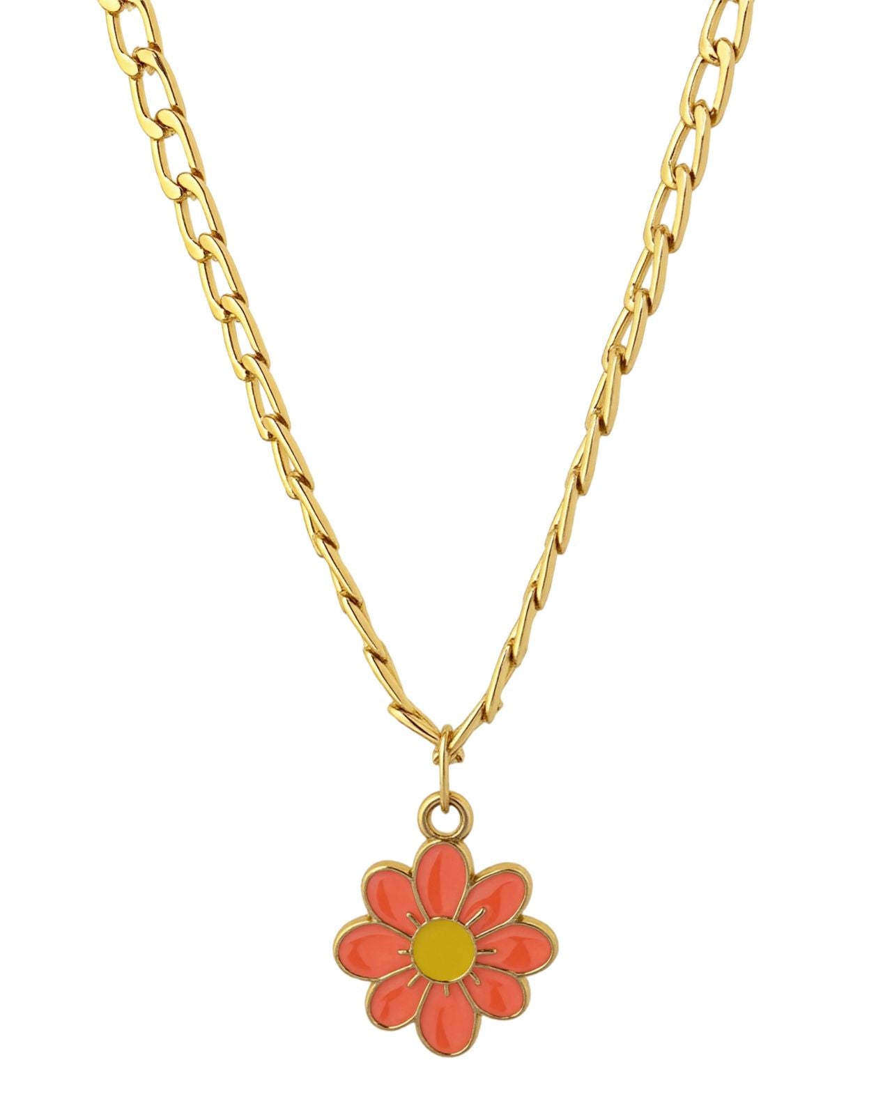 Flower Pendant Anti Tarnish Chain