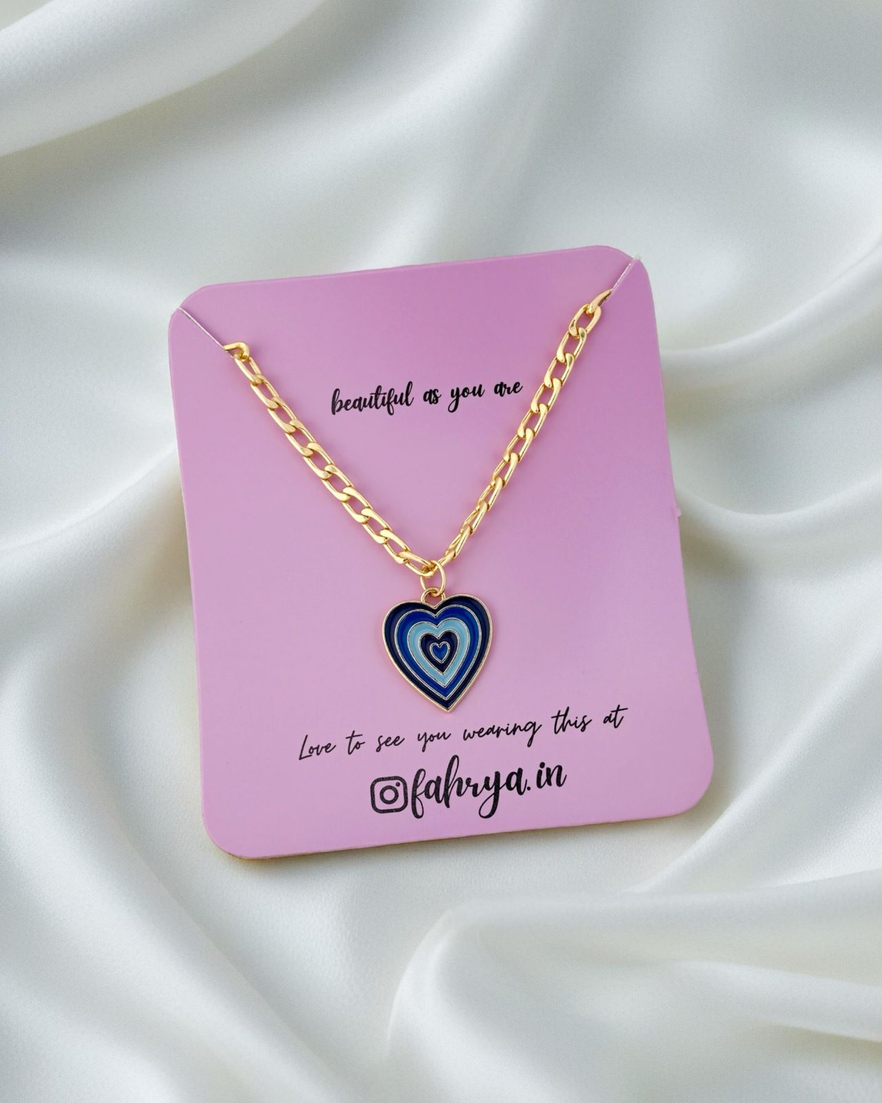 Heartline Pendant Anti Tarnish Chain