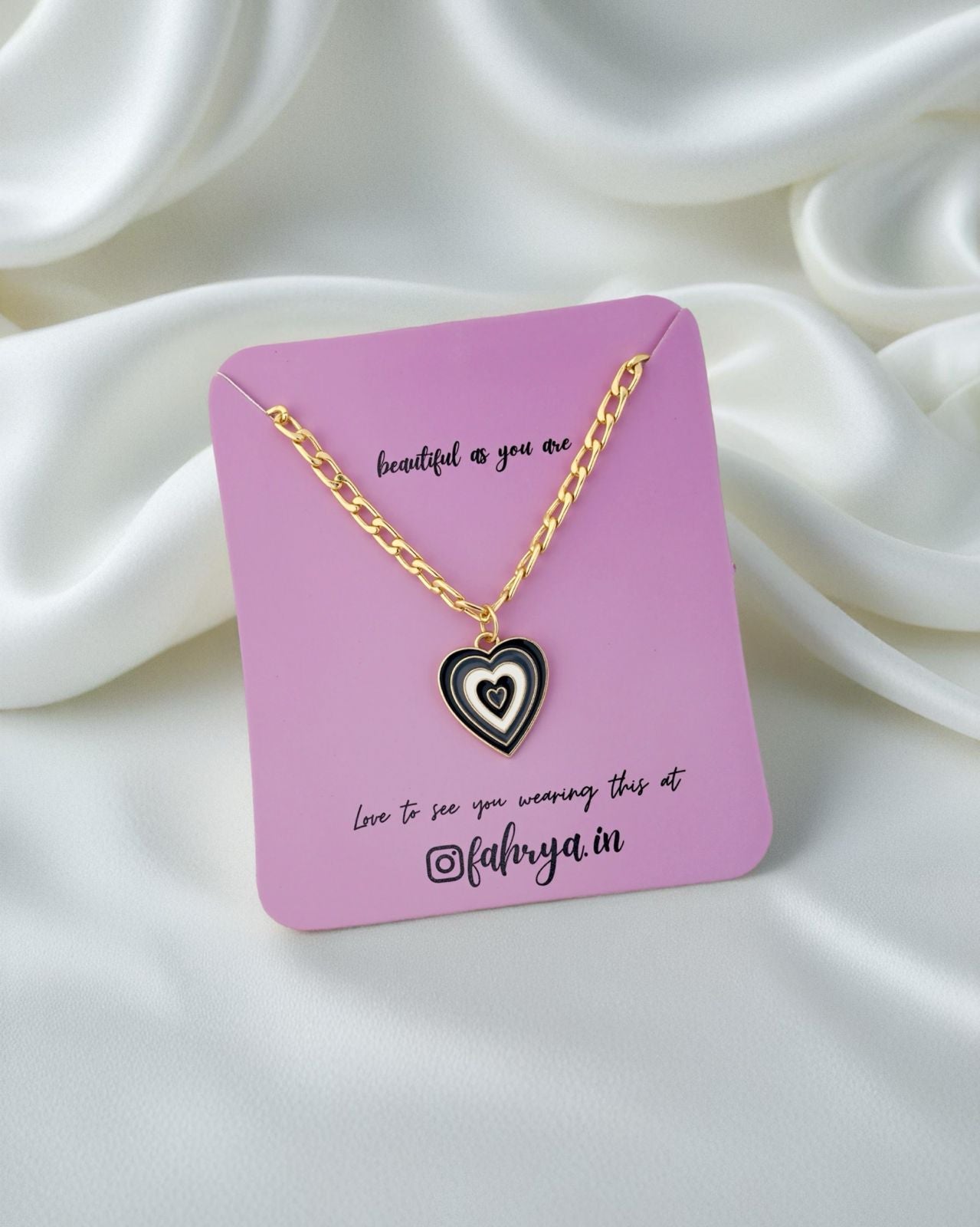 Heartline Pendant Anti Tarnish Chain