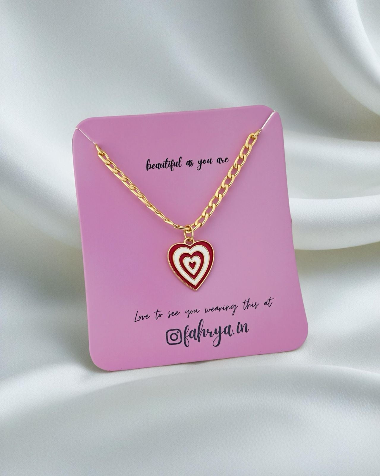 Heartline Pendant Anti Tarnish Chain