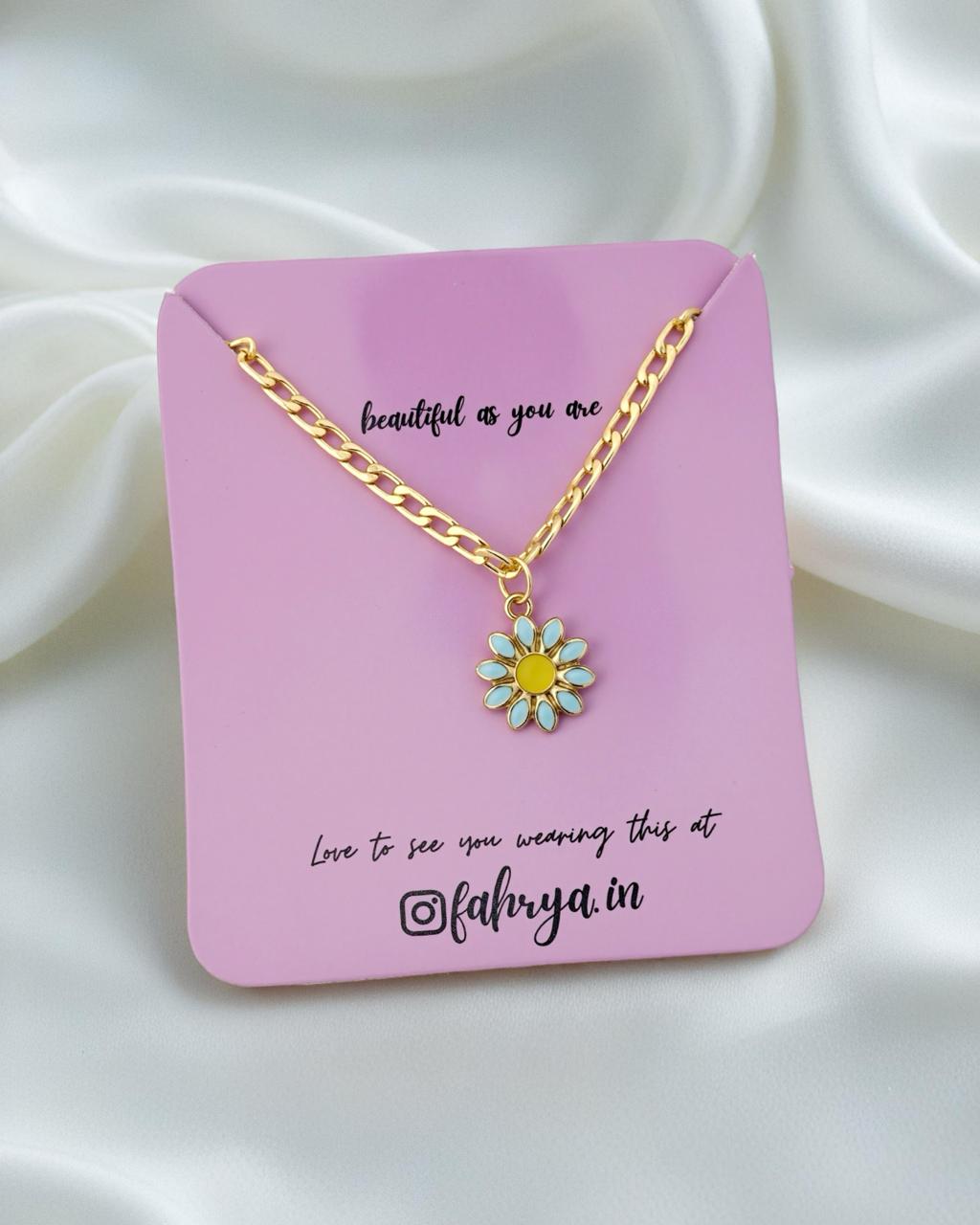 Flower Charm Anti Tarnish Chain