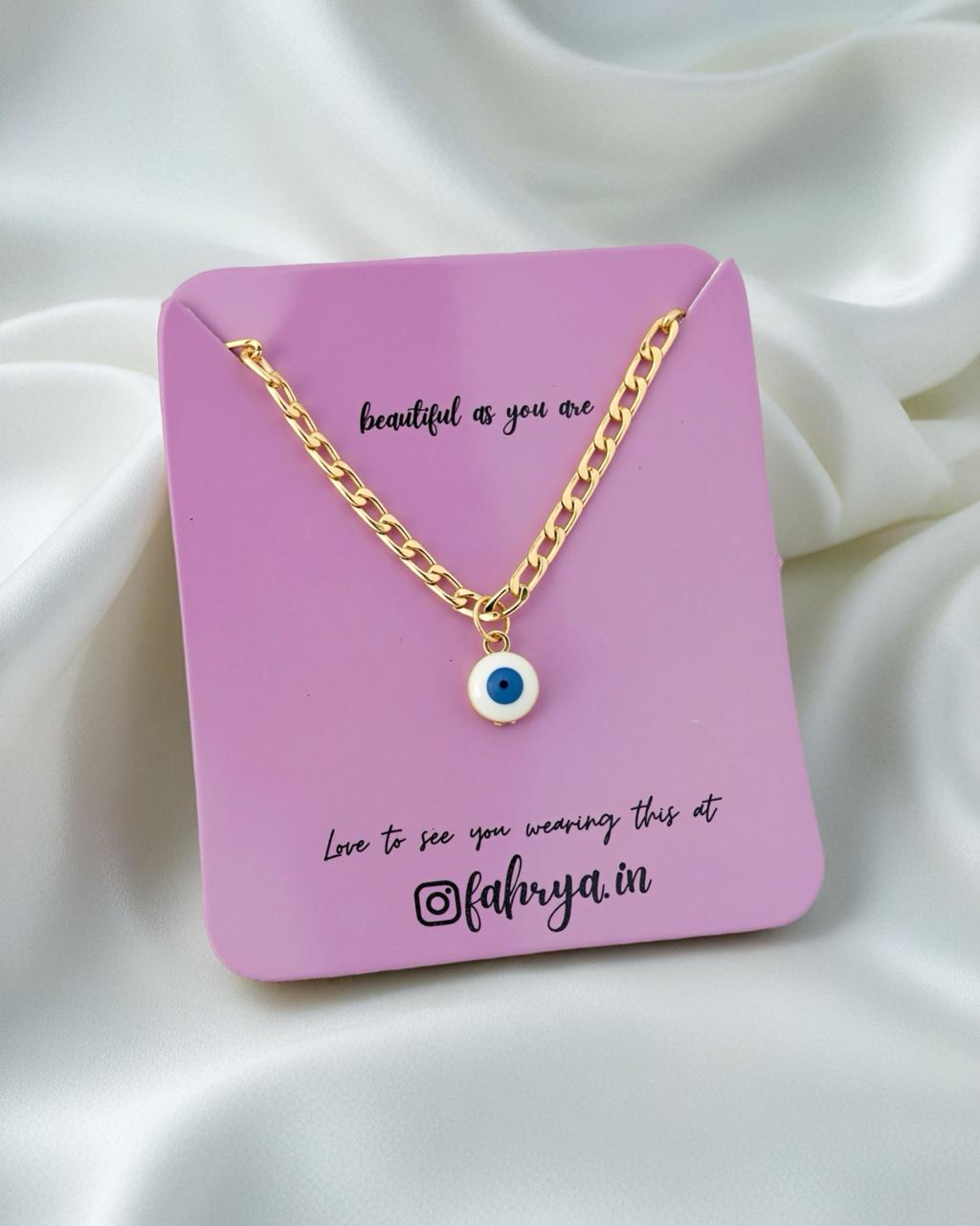 Evil Eye Anti Tarnish Chain