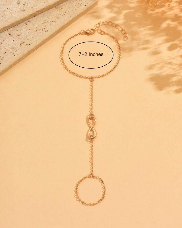 Infinity Finger Bracelets Ring Hand Chain