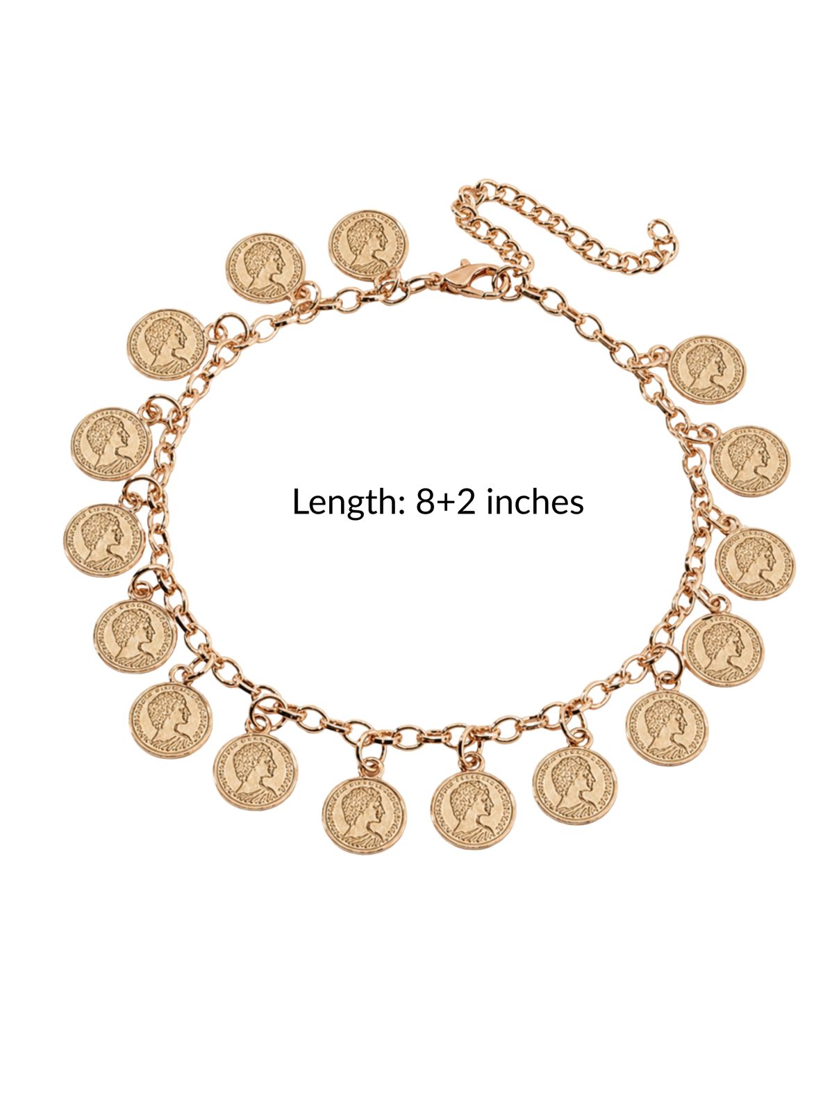 Engrave Queen Charms Anklet