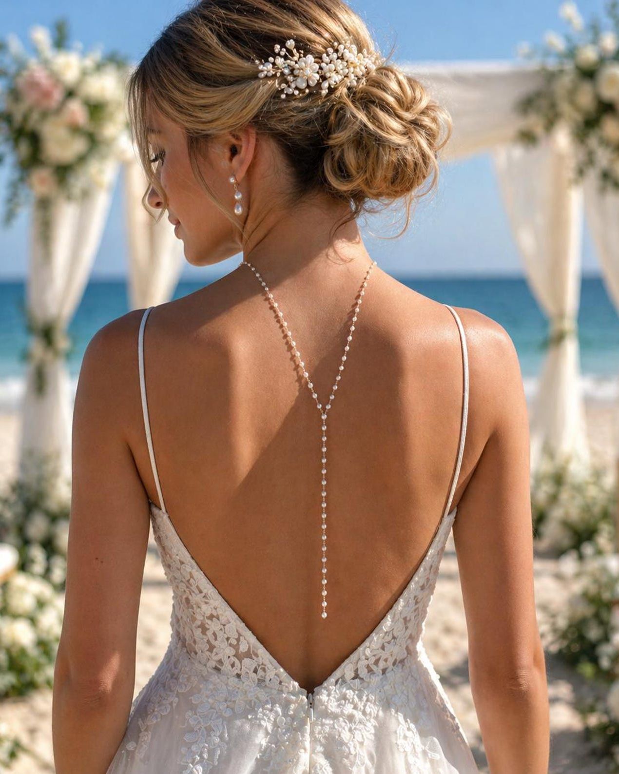 Pearl Back Necklace