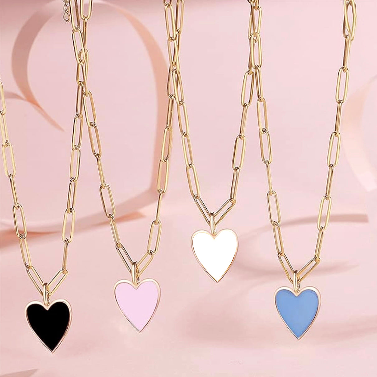 Elegant Heart Chain Necklace