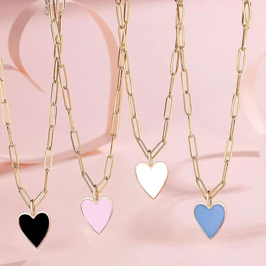 Elegant Heart Chain Necklace
