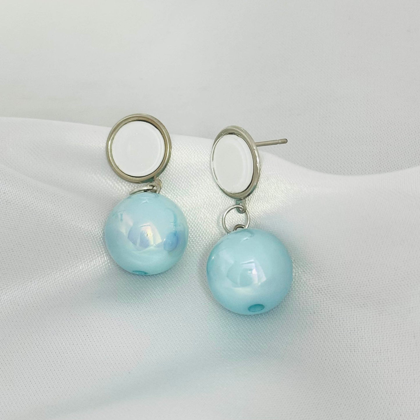 Blue Pearl Earrings