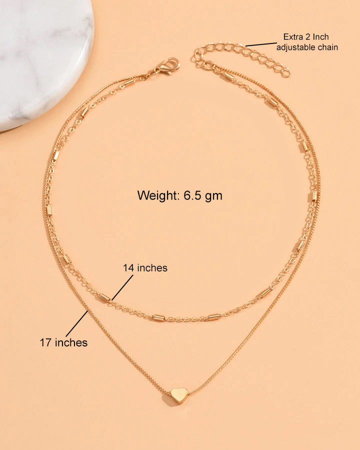 Heart Love Dou Necklace