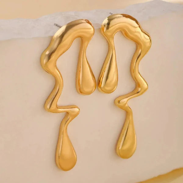 Drop Gold Earrings