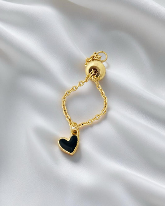Mini Heart Chain Ring