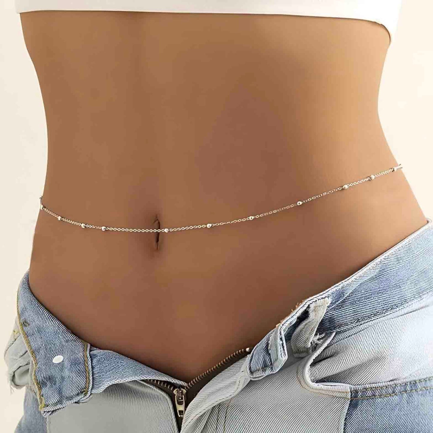 Belly Waist Chain Silver
