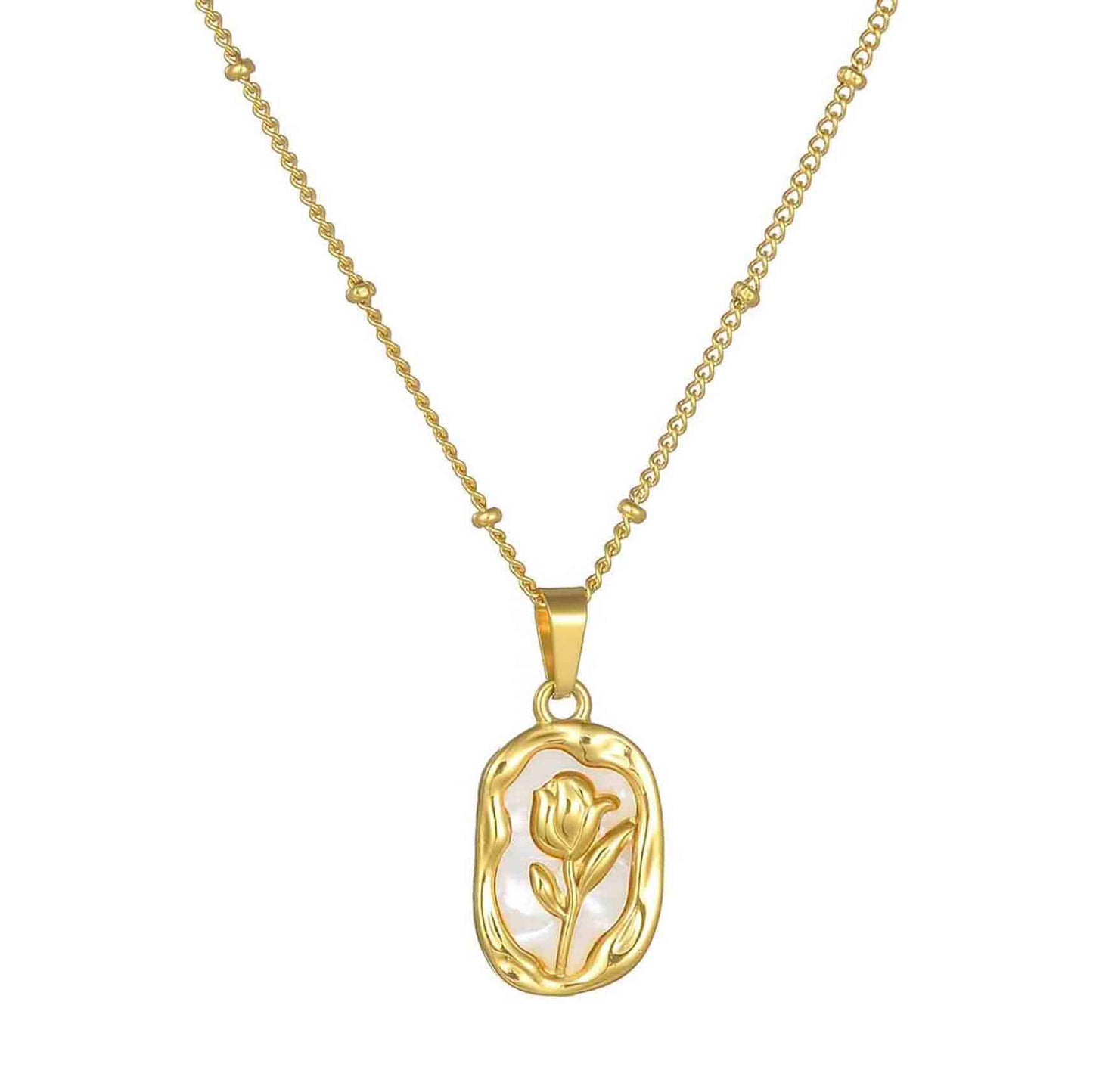 Rose Pendant Necklace