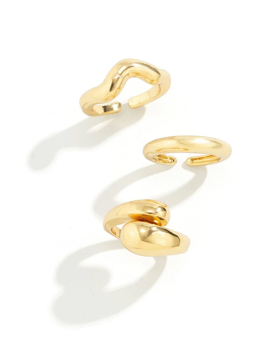 3 Stackable Finger Rings