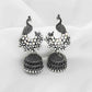 Oxidized Jhumka Earrings