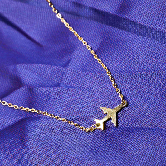 Airplane Side Look Necklace