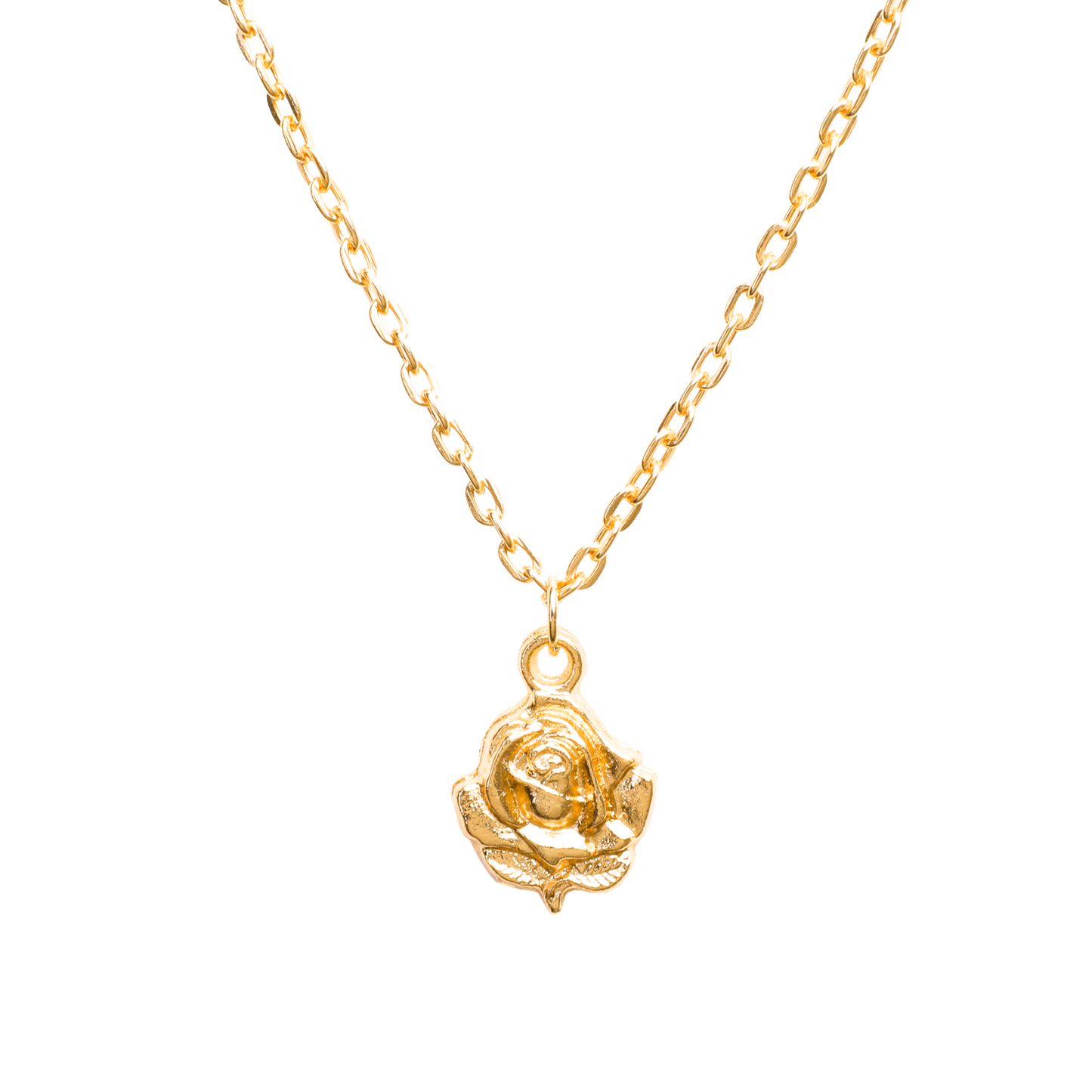 Rose Love Layered Chain Necklace Pendant