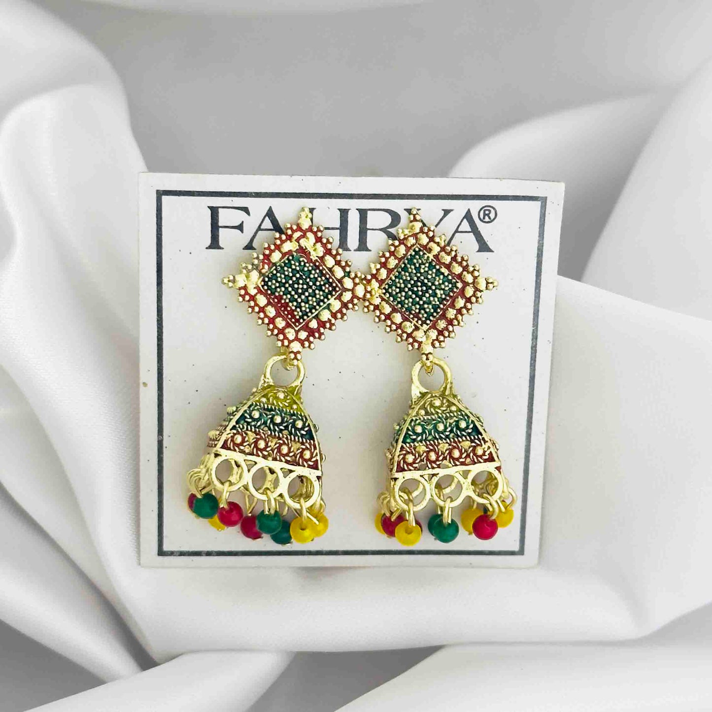 Multi Jhumka Earrings