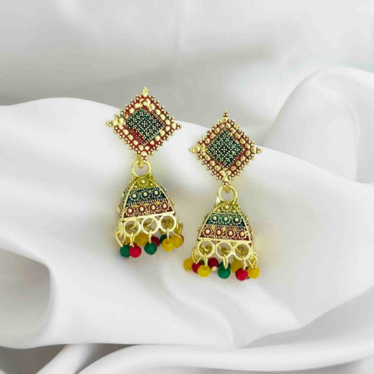 Multi Jhumka Earrings