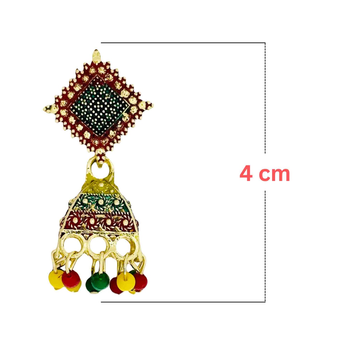 Multi Jhumka Earrings