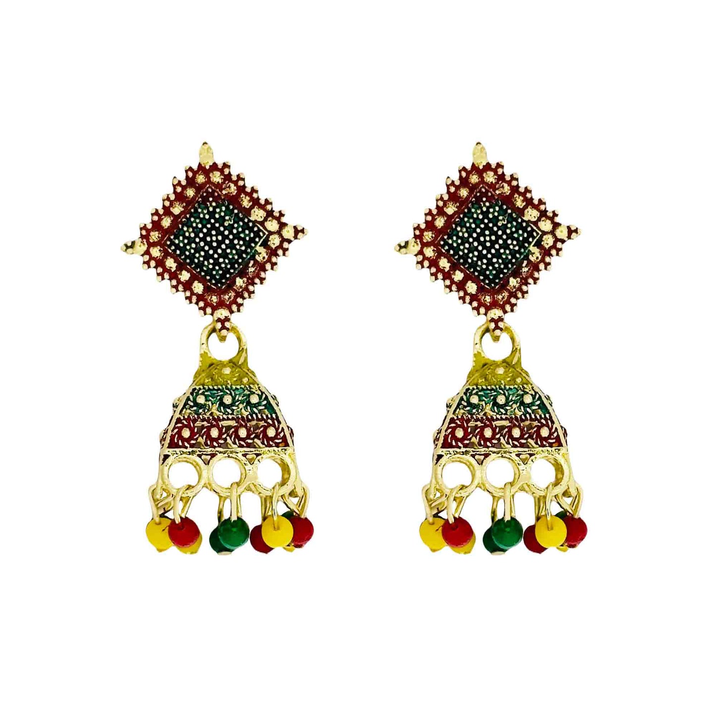 Multi Jhumka Earrings