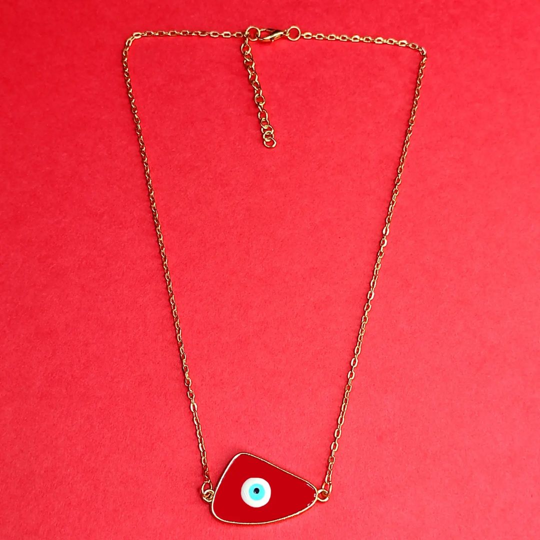 Big Red Evil Eye Necklace