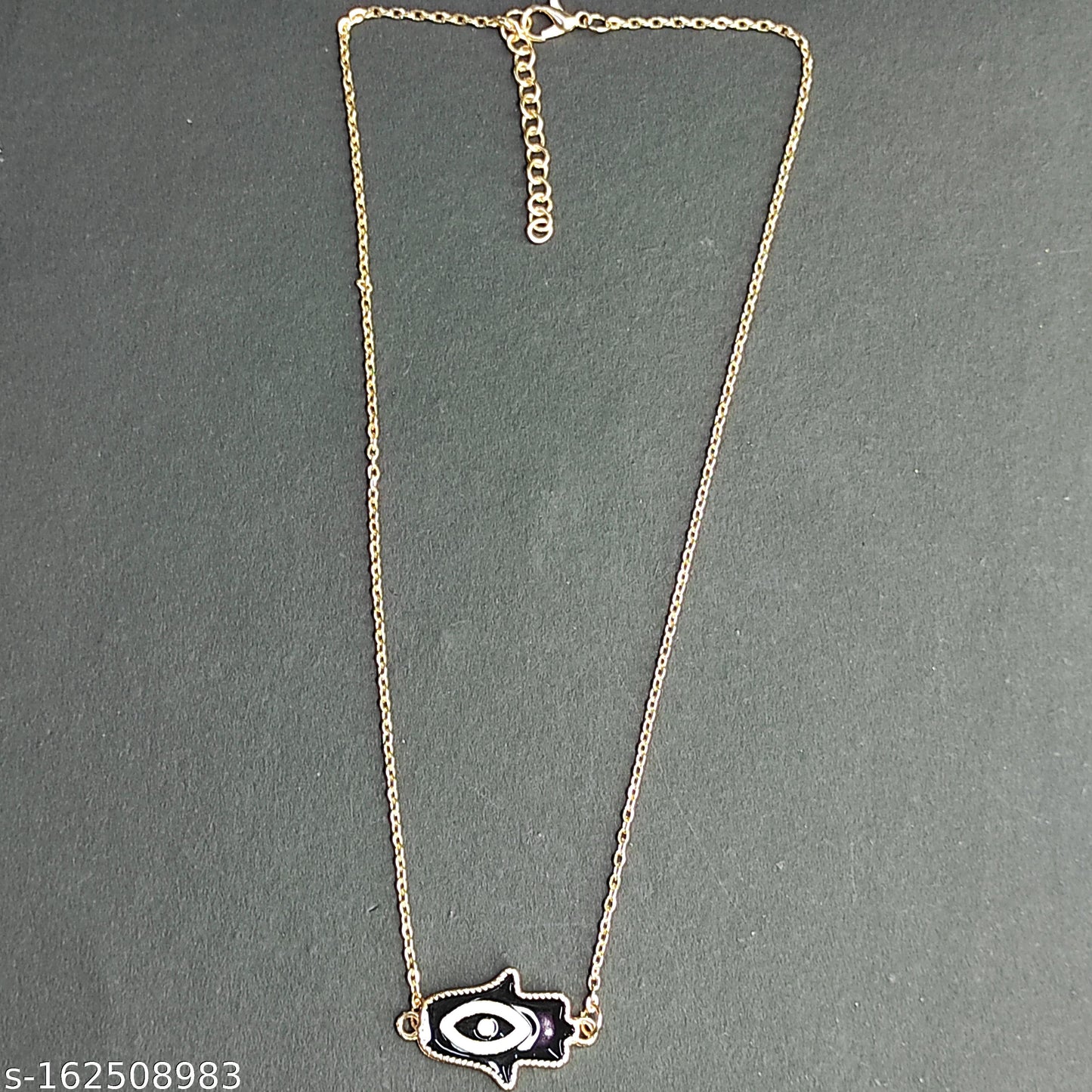 Black White Evil Eye Necklace