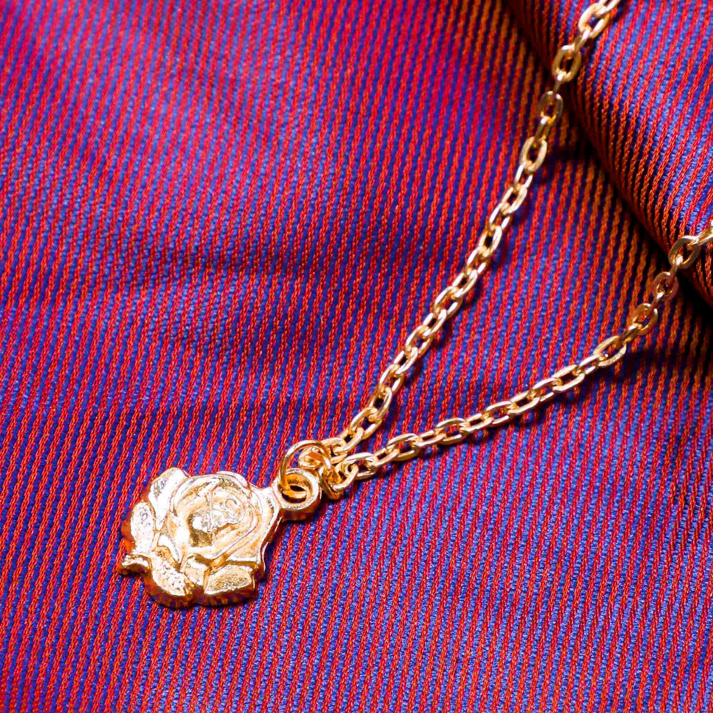 Rose Love Layered Chain Necklace Pendant