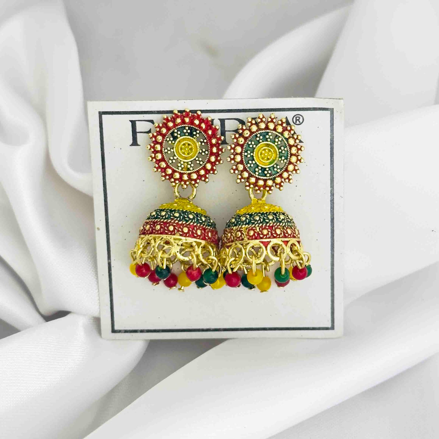 Multi Jhumka Earrings