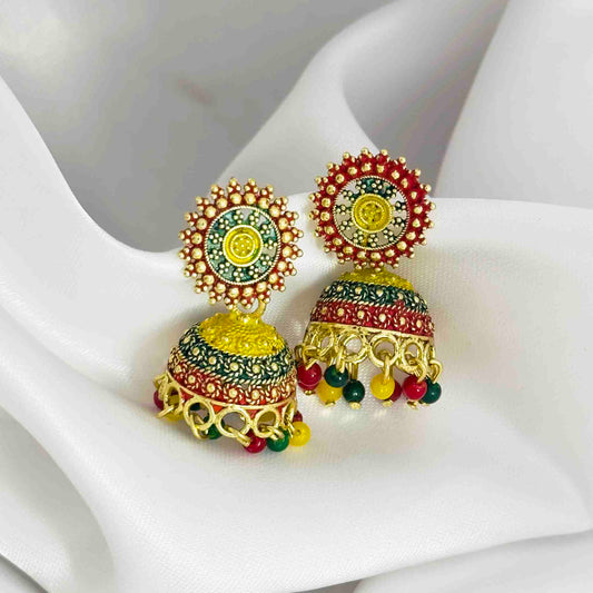 Multi Jhumka Earrings