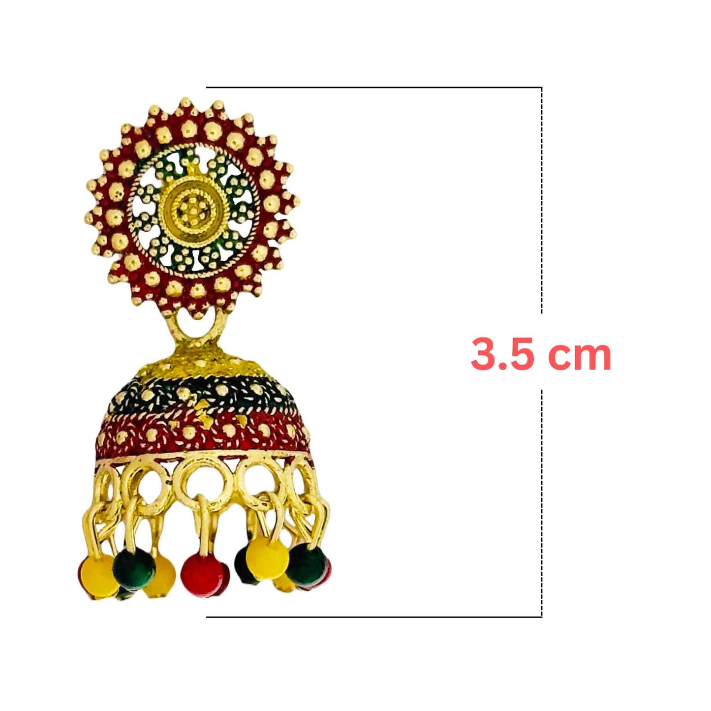 Multi Jhumka Earrings