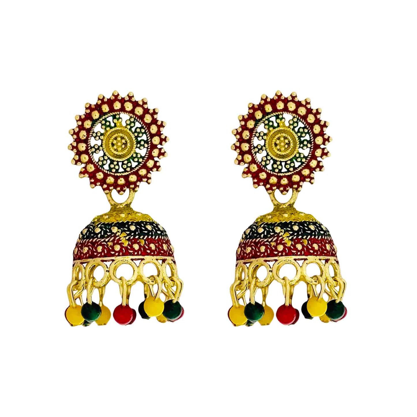 Multi Jhumka Earrings