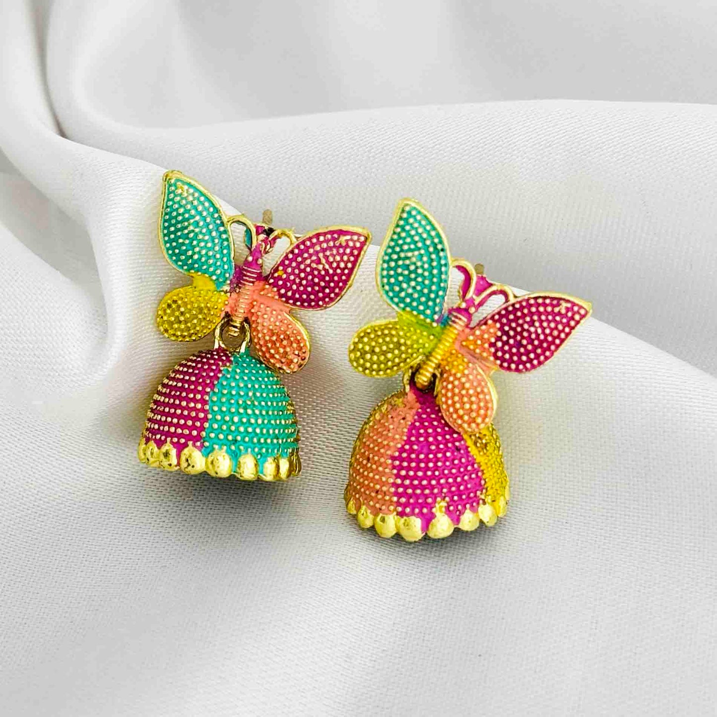 Multi Jhumka Earrings