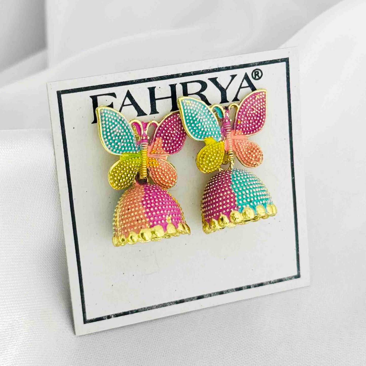 Multi Jhumka Earrings