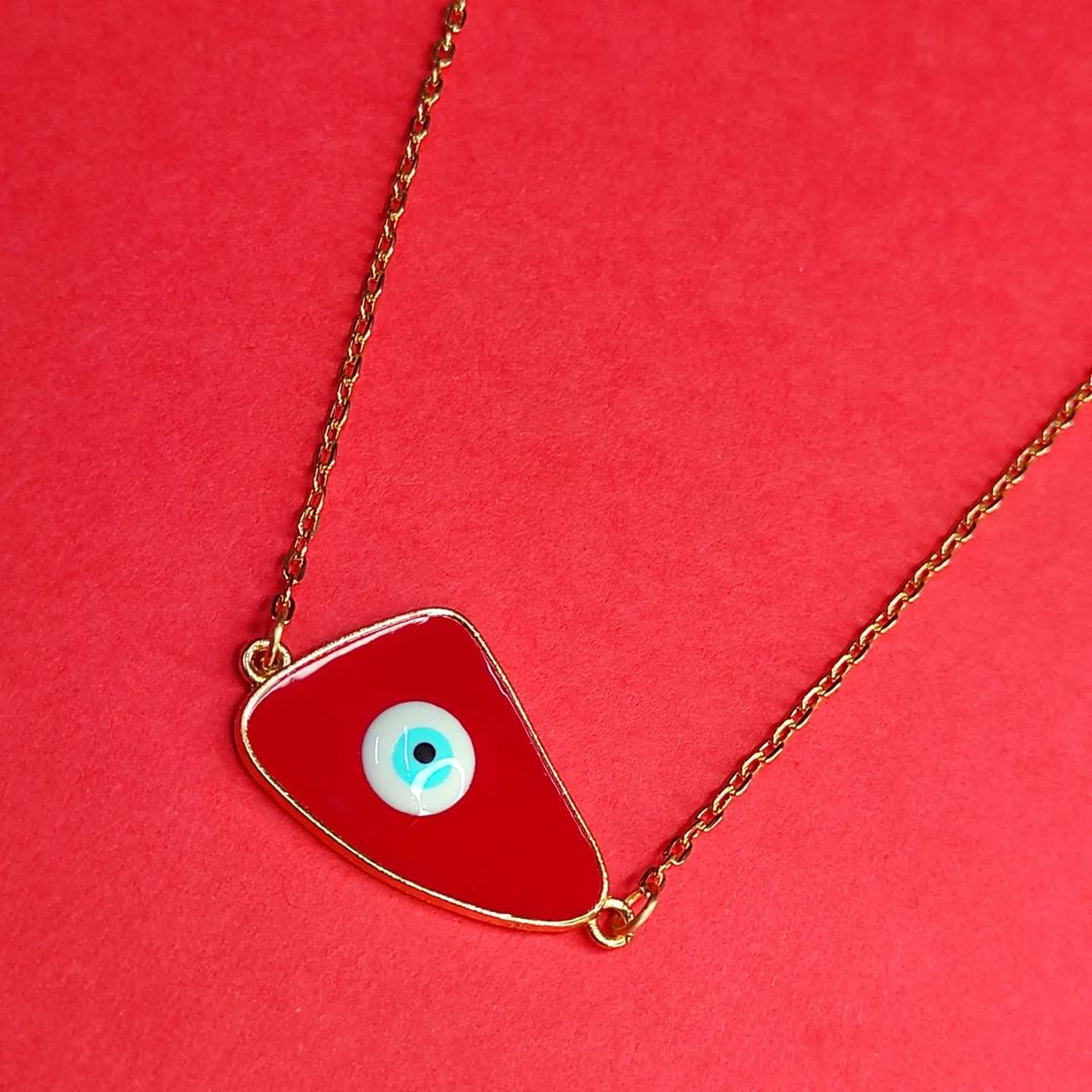 Big Red Evil Eye Necklace