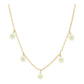 Single Five Mini Flower Layered Chain Necklace