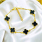 Black Flower Jewelry Set