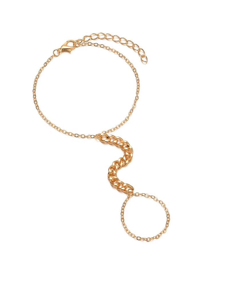 Bold Chain Handlet Ring Cum Bracelet